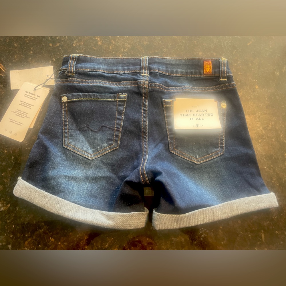 7 For All Mankind Jean Shorts Girls Size 10